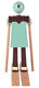 Holzfigur "Skiläufer Boje" von Kay Bojesen