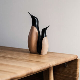 Holzfigur "Pinguin" (klein, Höhe 18 cm) - Design Hans Bunde von ArchitectMade