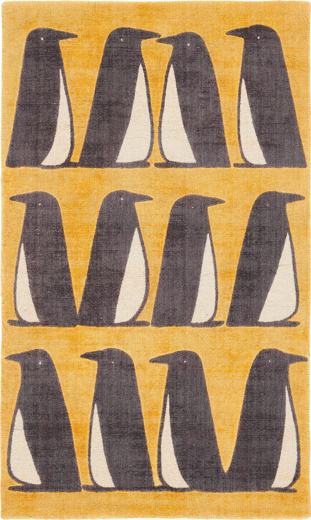 Teppich "Pinguin gelb" (klein, 90 x 150 cm)