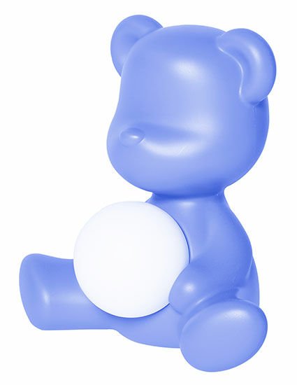 Kabellose LED-Tischleuchte "Teddy Girl", hellblaue Version - Design Stefano Giovannoni von Qeeboo