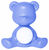 Kabellose LED-Tischleuchte "Teddy Girl", hellblaue Version - Design Stefano Giovannoni
