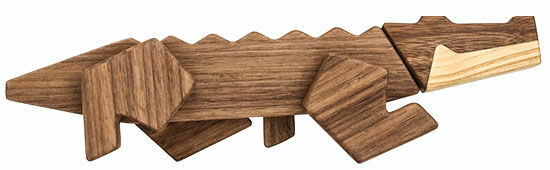 Holzmagnetfigur "Krokodil" von FableWood