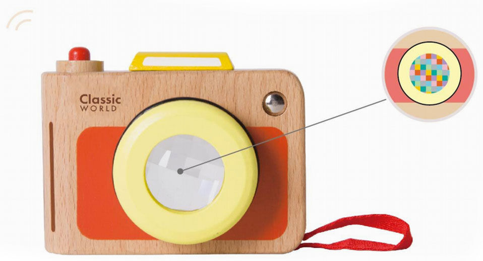 Holzspielzeug "Kamera" (für Kinder ab 10 Monaten) von Kid's Concept