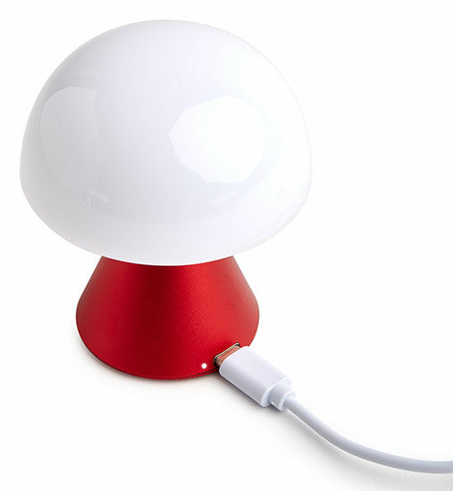 Kabellose LED-Dekoleuchte "Mina" (Version Metallic Rot), dimmbar von Lexon