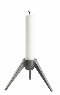 Kerzenhalter "Satellite" (ohne Kerze), Version in Grau - Design Sebastian Frank