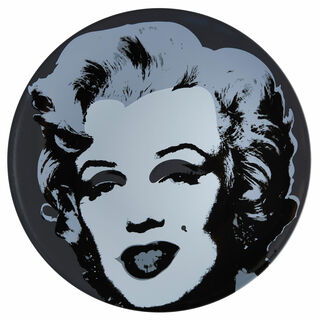 Porzellanteller "Marilyn" (Schwarz/Weiß) von Andy Warhol