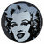Porzellanteller "Marilyn" (Schwarz/Weiß)
