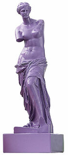 Skulptur "Venus von Milo - Flieder" (Reduktion, Höhe 32 cm), Kunstmarmor