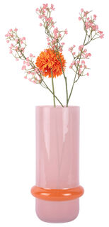 Glasvase "Amimado", Version in Rosa/Orange