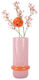 Glasvase "Amimado", Version in Rosa/Orange