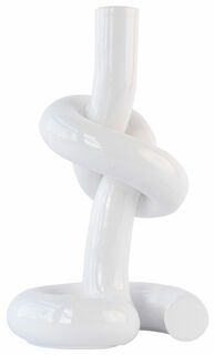 Kerzenhalter "Knotted weiß", Porzellan von Werkwaardig