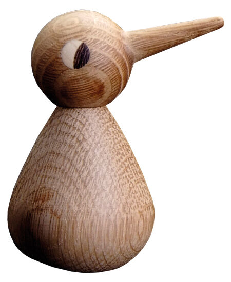 Holzfigur "Vogel naturfarben" (klein, Höhe 7,5 cm) - Design Christian Vedel von ArchitectMade