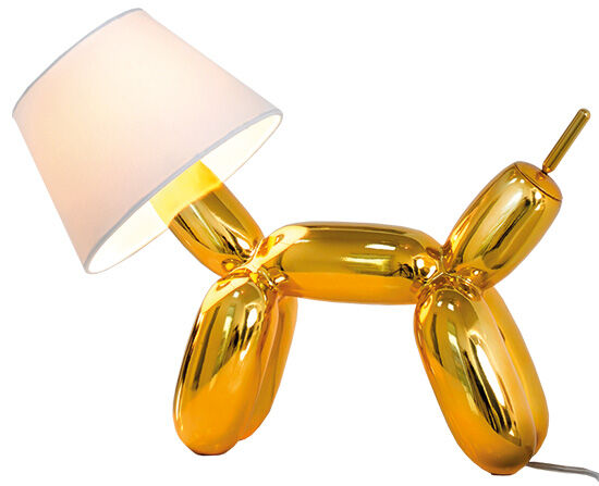 Ballonhund-Tischleuchte "Wow-Wau", goldfarbene Version von Sompex