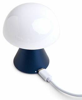 Kabellose LED-Dekoleuchte "Mina S" (Version Metallic Dunkelblau), dimmbar von Lexon