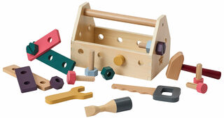 20-teiliges Holzspielzeug-Set "Werkzeugkiste" (für Kinder ab 3 Jahren) von Kid's Concept