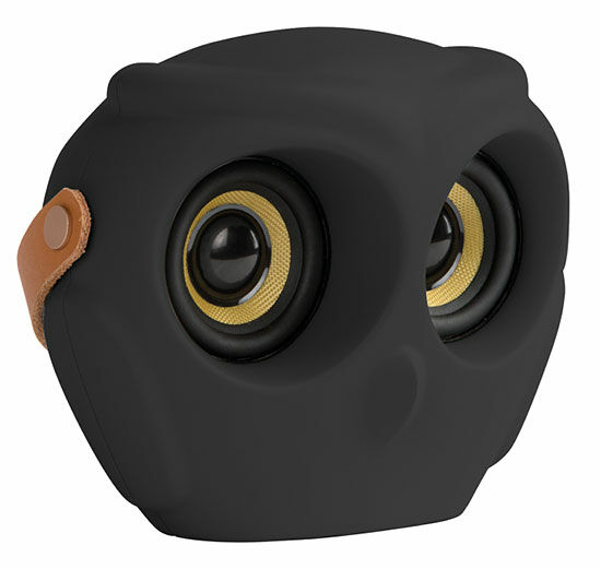 Mobiler Bluetooth-Lautsprecher "aOWL", schwarze Version von KREAFUNK